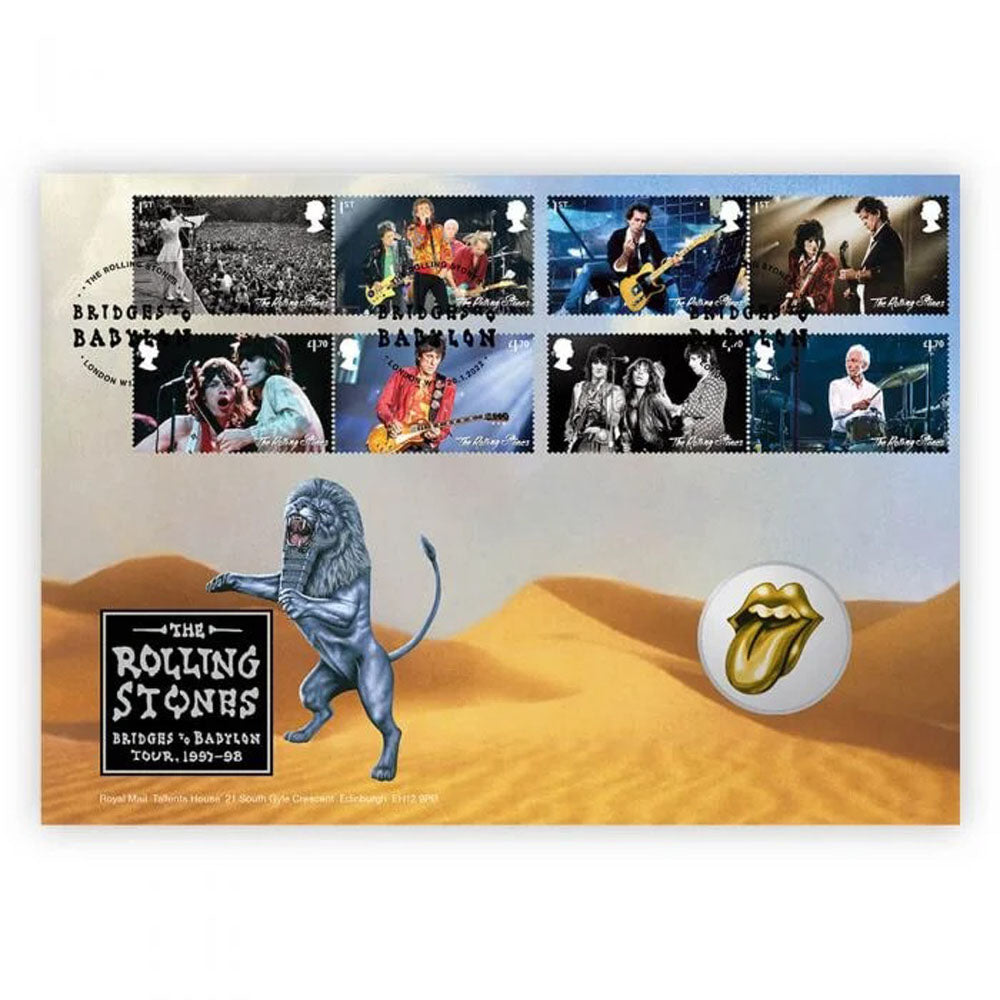 
                  
                    ROLLING STONES ローリングストーンズ - Bridges to Babylon Tour Medal Cover / 世界限定10000個 / 貴重 / 切手・レター品 【公式 / オフィシャル】
                  
                