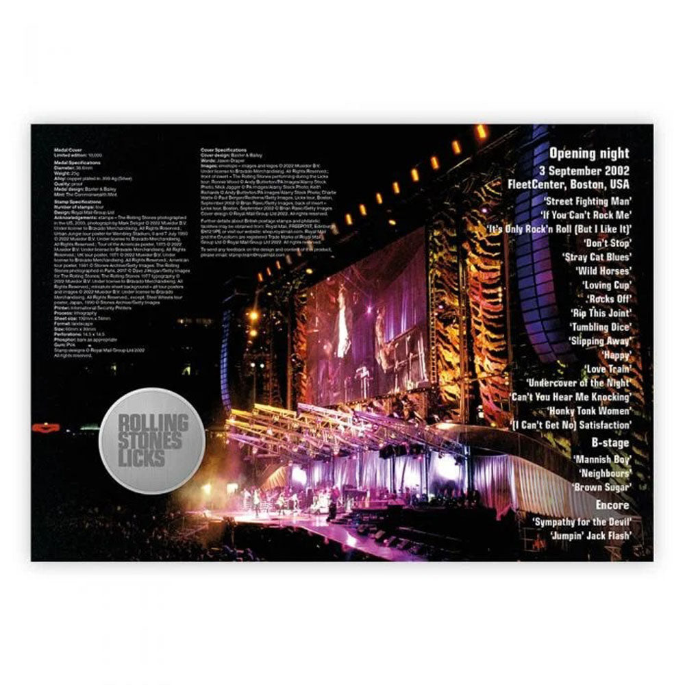 
                  
                    ROLLING STONES ローリングストーンズ - Licks Tour Medal Cover / 世界限定10000個 / 貴重 / 切手・レター品
                  
                