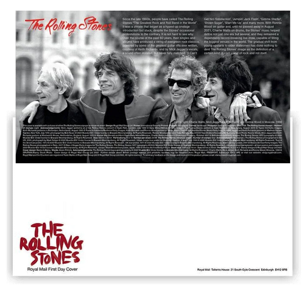 ROLLING STONES ローリングストーンズ - First Day Envelope / 貴重 / 切手・レター品 【公式 / オフィシャル】