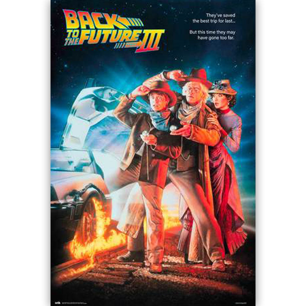 BACK TO THE FUTURE バックトゥザフューチャー (劇場公開40周年 ) - BACK TO THE FUTURE 3 / ポスター 【公式 / オフィシャル】