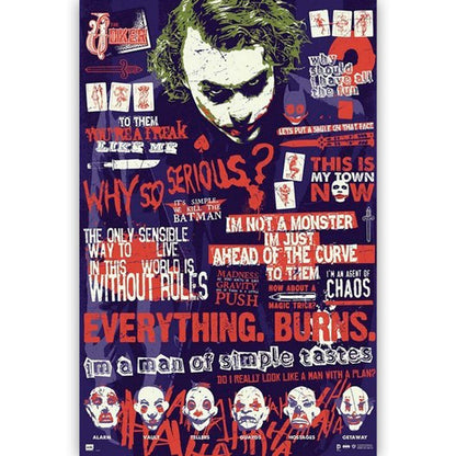 DC COMICS DCコミックス (ジョーカー 生誕 80周年 ) - Joker Quitographic / ポスター 【公式 / オフィシャル】