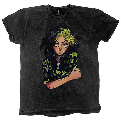 BILLIE EILISH ビリーアイリッシュ - Anime Billie / タイダイ / Tシャツ / メンズ 【公式 / オフィシャル】