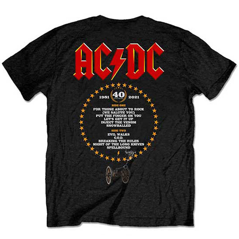 AC/DC エーシーディーシー (来日 45周年 ) - FTATR 40th Flaming / バックプリントあり / Tシャツ / メンズ