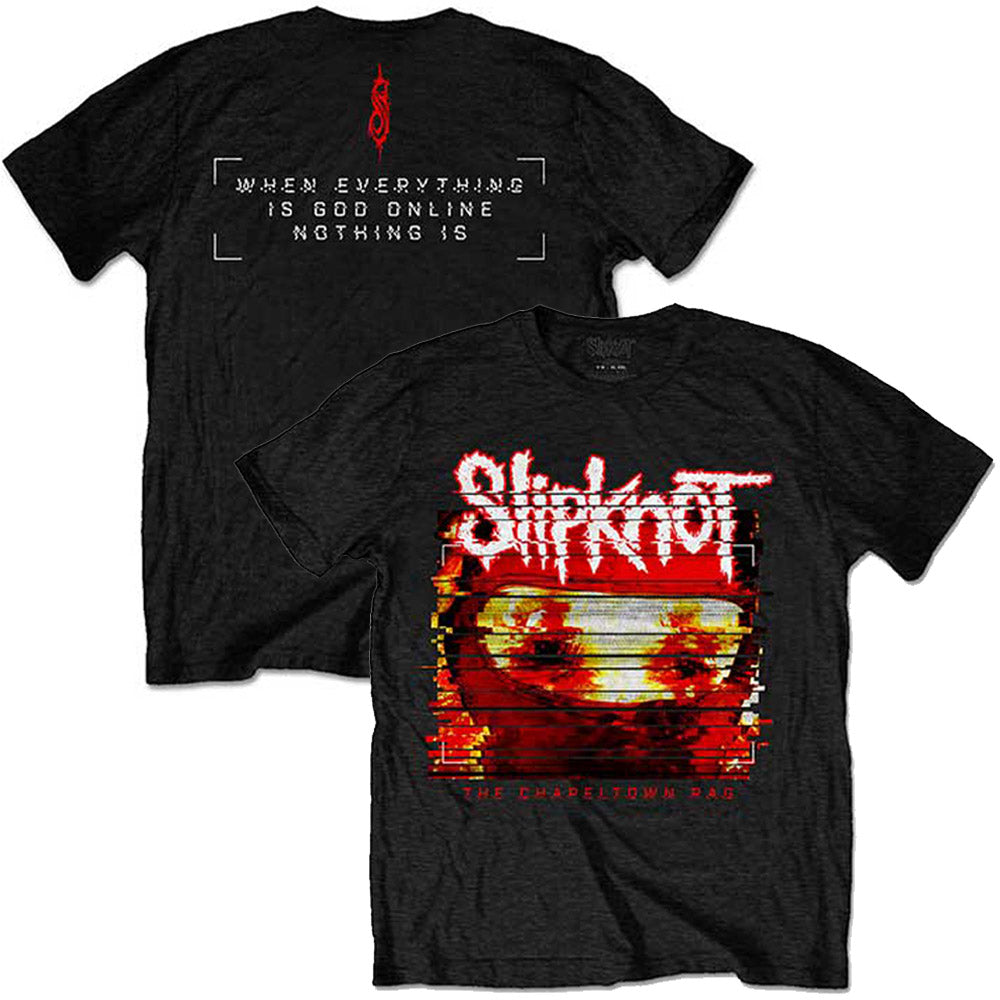 【廃番ラスト販売/特別価格】SLIPKNOT スリップノット (結成 30周年 ) - Chapeltown Rag Glitch / バックプリントあり / Tシャツ / メンズ 【公式 / オフィシャル】