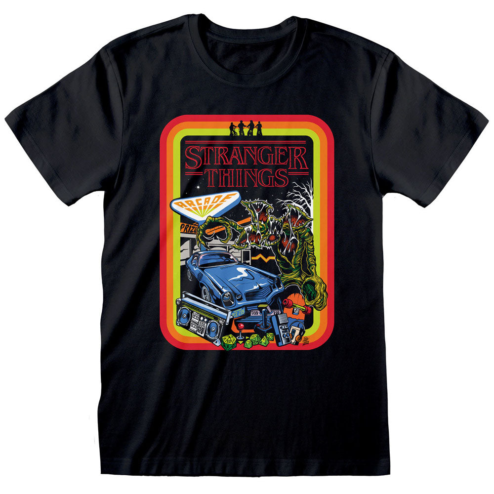 STRANGER THINGS ストレンジャー・シングス (シーズン5 2025年配信決定 ) - RETRO POSTER / Tシャツ / メンズ 【公式 / オフィシャル】