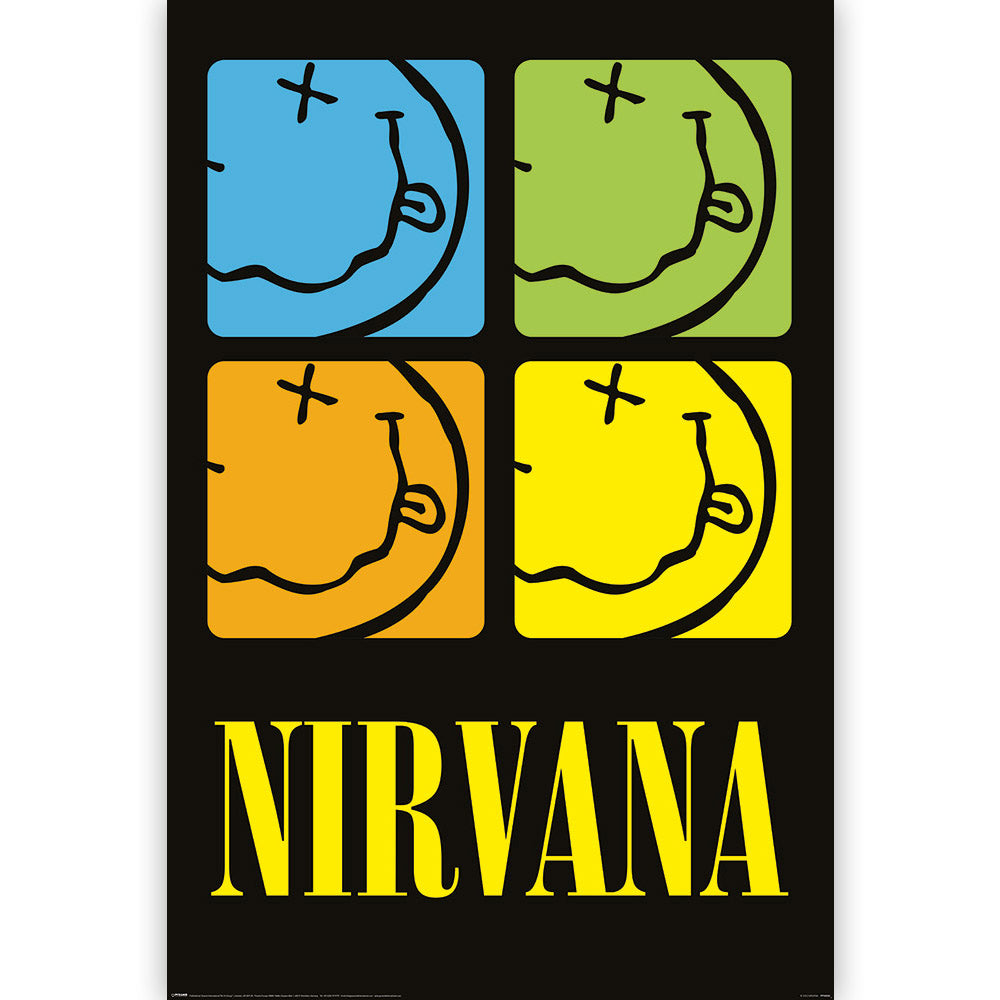 NIRVANA ニルヴァーナ - Smiley Squares / ポスター 【公式 / オフィシャル】