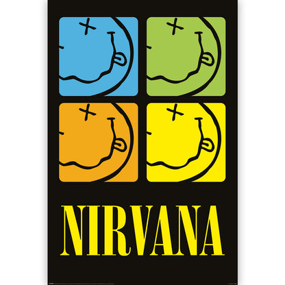 NIRVANA ニルヴァーナ - Smiley Squares / ポスター 【公式 / オフィシャル】