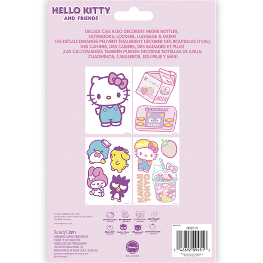 HELLO KITTY - HELLO KITTY &amp; FRIENDS DEVICE DECALS / 11 pieces / Smartphone stickers