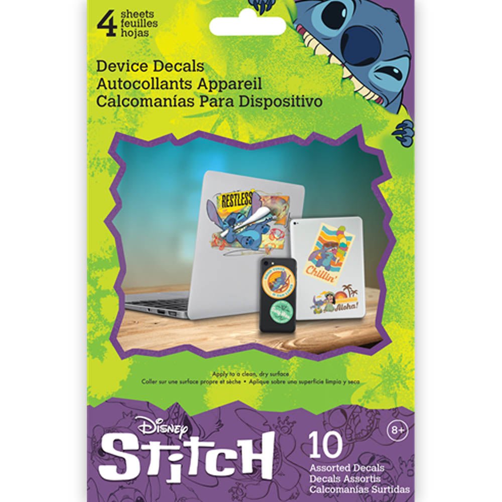 STITCH スティッチ - LILO & STITCH DEVICE DECALS WITH FOIL / 10種類 / スマホ・ステッカー - PGS