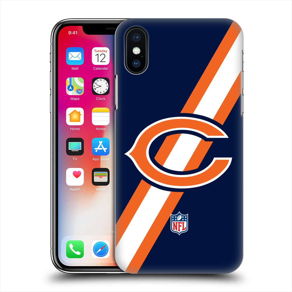 CHICAGO BEARS（NFL） シカゴベアーズ - Logo / Stripes ハード case / Apple iPhoneケース 【公式 / オフィシャル】