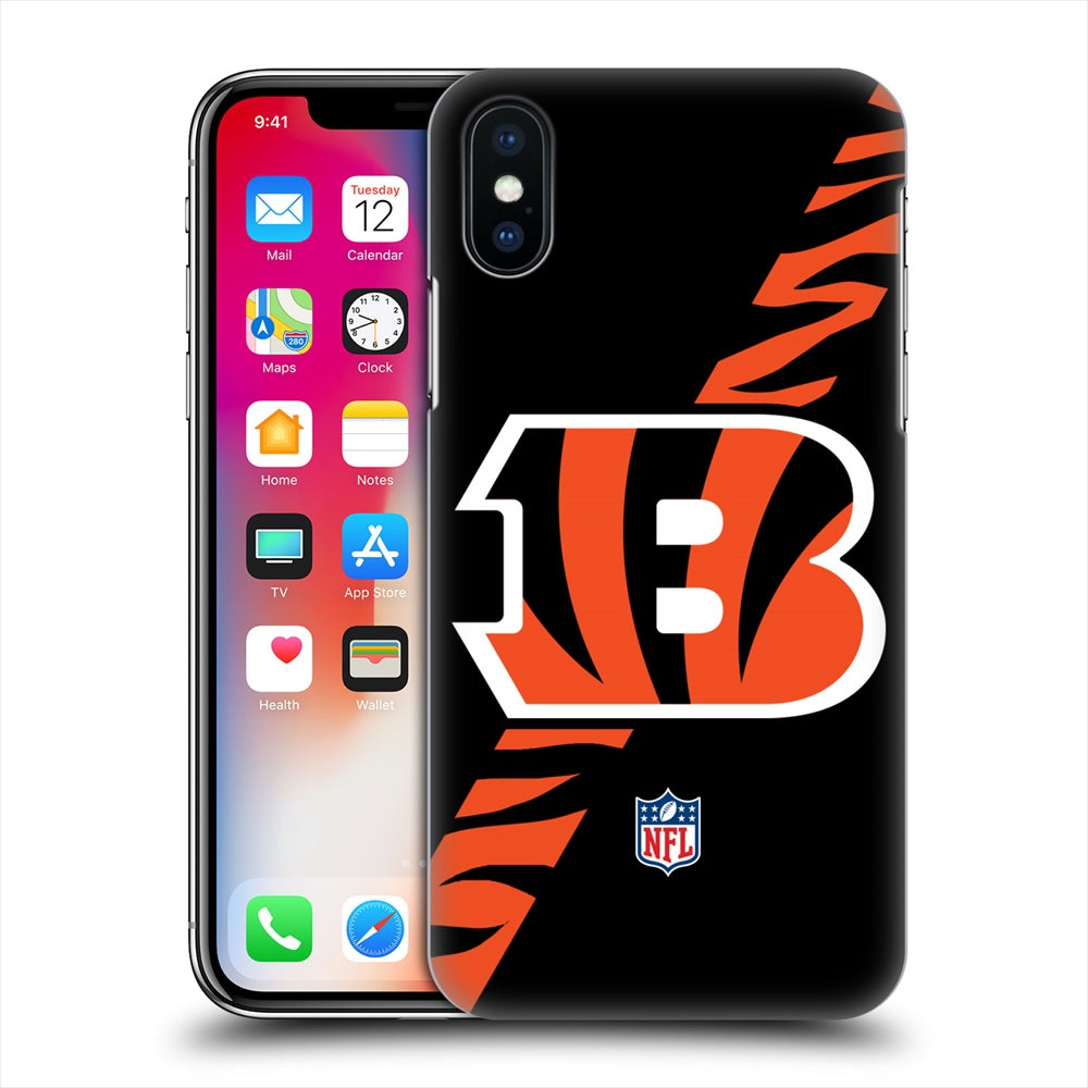 CINCINNATI BENGALS（NFL） シンシナティベンガルズ - Stripes ハード case / Apple iPhoneケース 【公式 / オフィシャル】