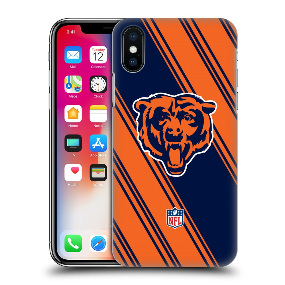 CHICAGO BEARS（NFL） シカゴベアーズ - 2017/18 / Stripes ハード case / Apple iPhoneケース 【公式 / オフィシャル】
