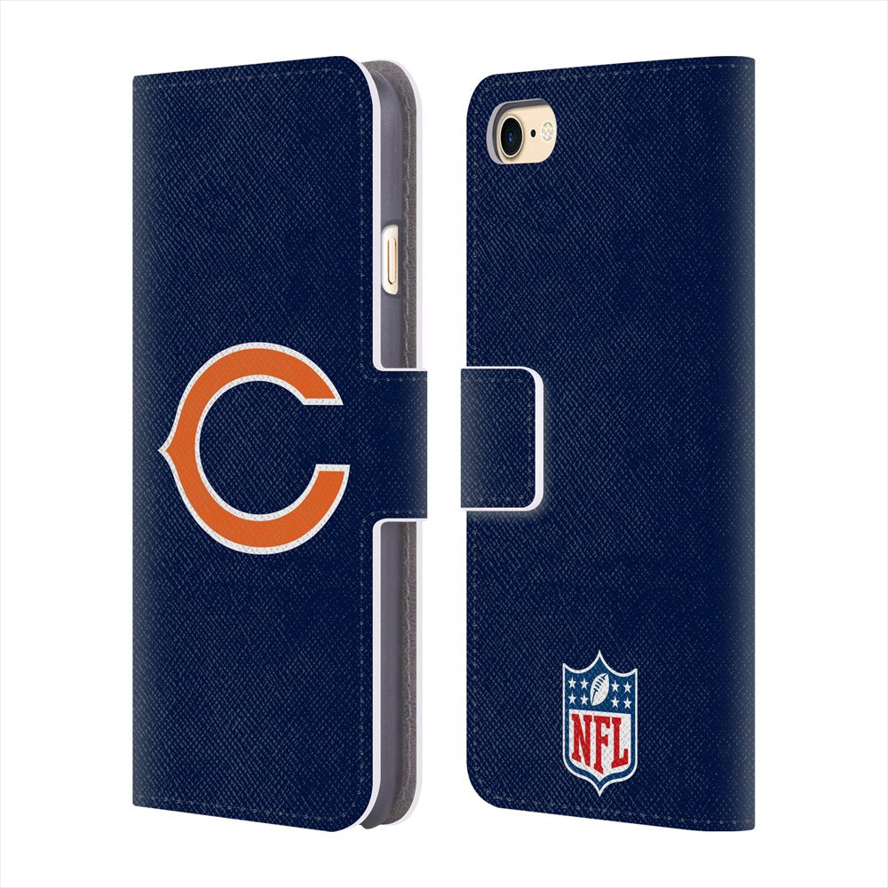 CHICAGO BEARS（NFL） シカゴベアーズ - Plain レザー手帳型 / Apple iPhoneケース 【公式 / オフィシャル】
