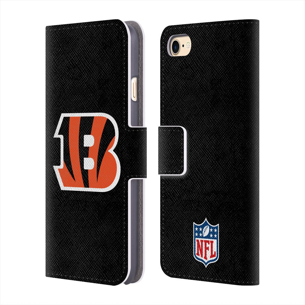 CINCINNATI BENGALS（NFL） シンシナティベンガルズ - Plain レザー手帳型 / Apple iPhoneケース 【公式 / オフィシャル】