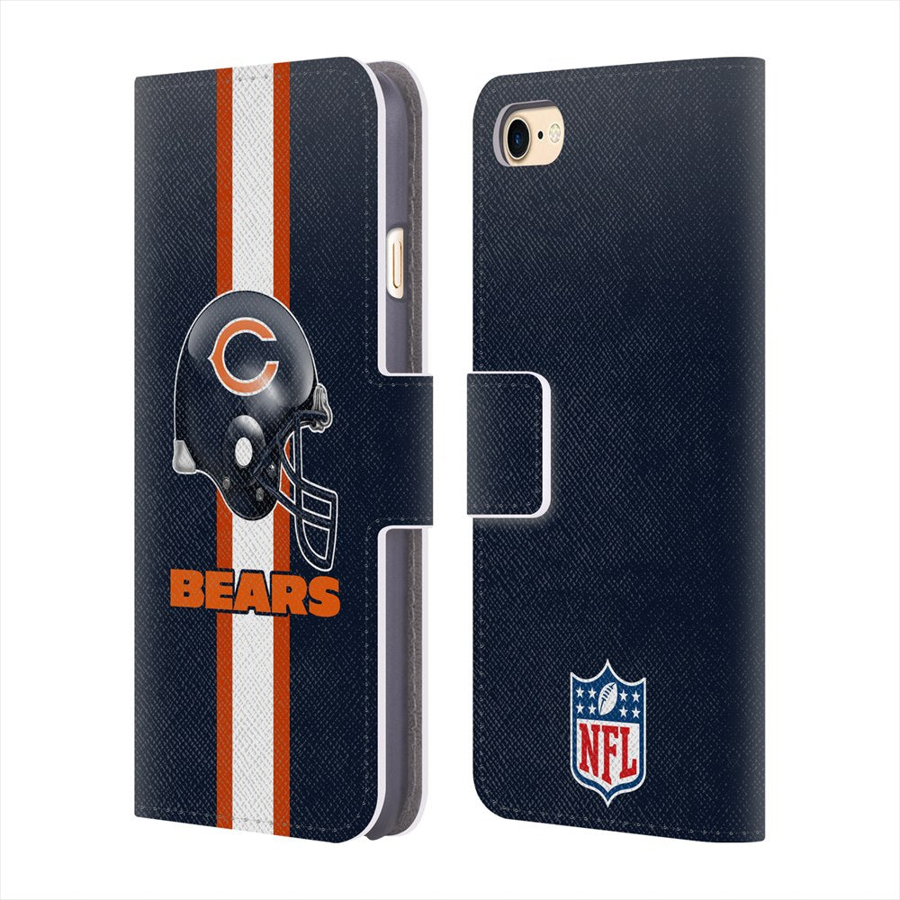 CHICAGO BEARS（NFL） シカゴベアーズ - Helmet レザー手帳型 / Apple iPhoneケース 【公式 / オフィシャル】