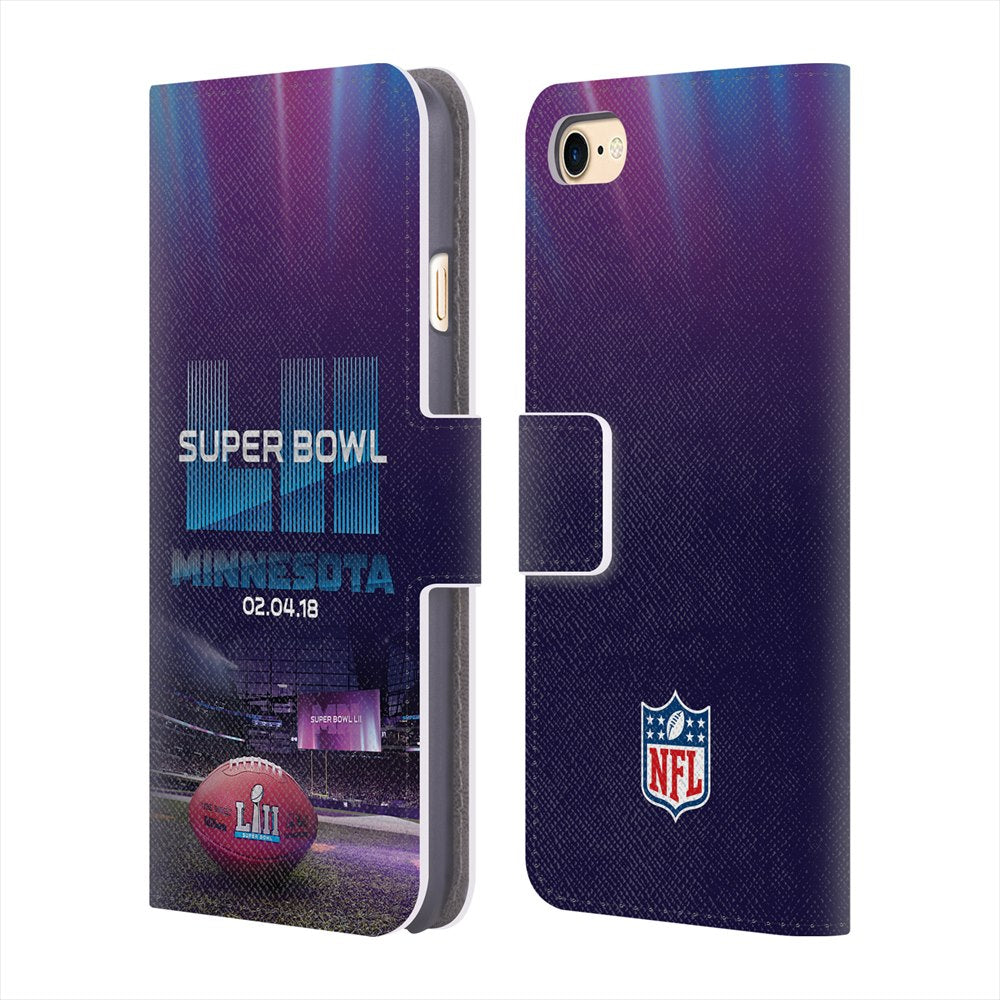 MINNESOTA VIKINGS（NFL） ミネソタバイキングス - U.S. Bank Stadium 2 レザー手帳型 / Apple iPhoneケース 【公式 / オフィシャル】