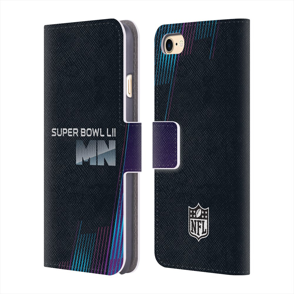 MINNESOTA VIKINGS（NFL） ミネソタバイキングス - Minnesota Text 2 レザー手帳型 / Apple iPhoneケース 【公式 / オフィシャル】