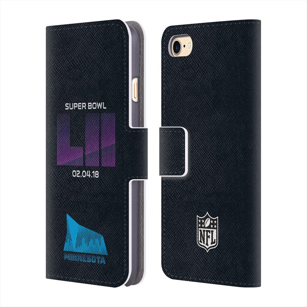 MINNESOTA VIKINGS（NFL） ミネソタバイキングス - U.S. Bank Stadium 3 レザー手帳型 / Apple iPhoneケース 【公式 / オフィシャル】