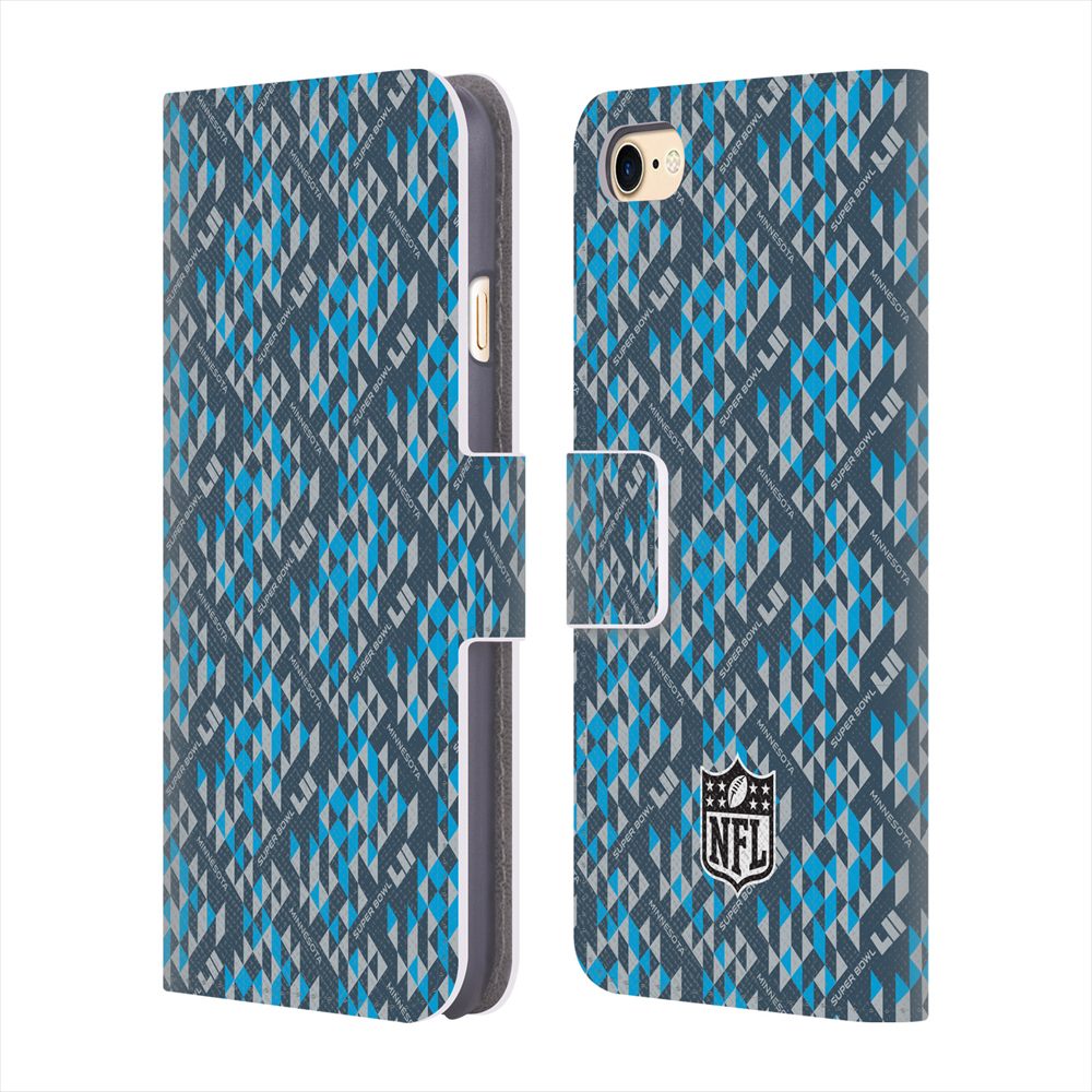 MINNESOTA VIKINGS（NFL） ミネソタバイキングス - Pattern 2 レザー手帳型 / Apple iPhoneケース 【公式 / オフィシャル】