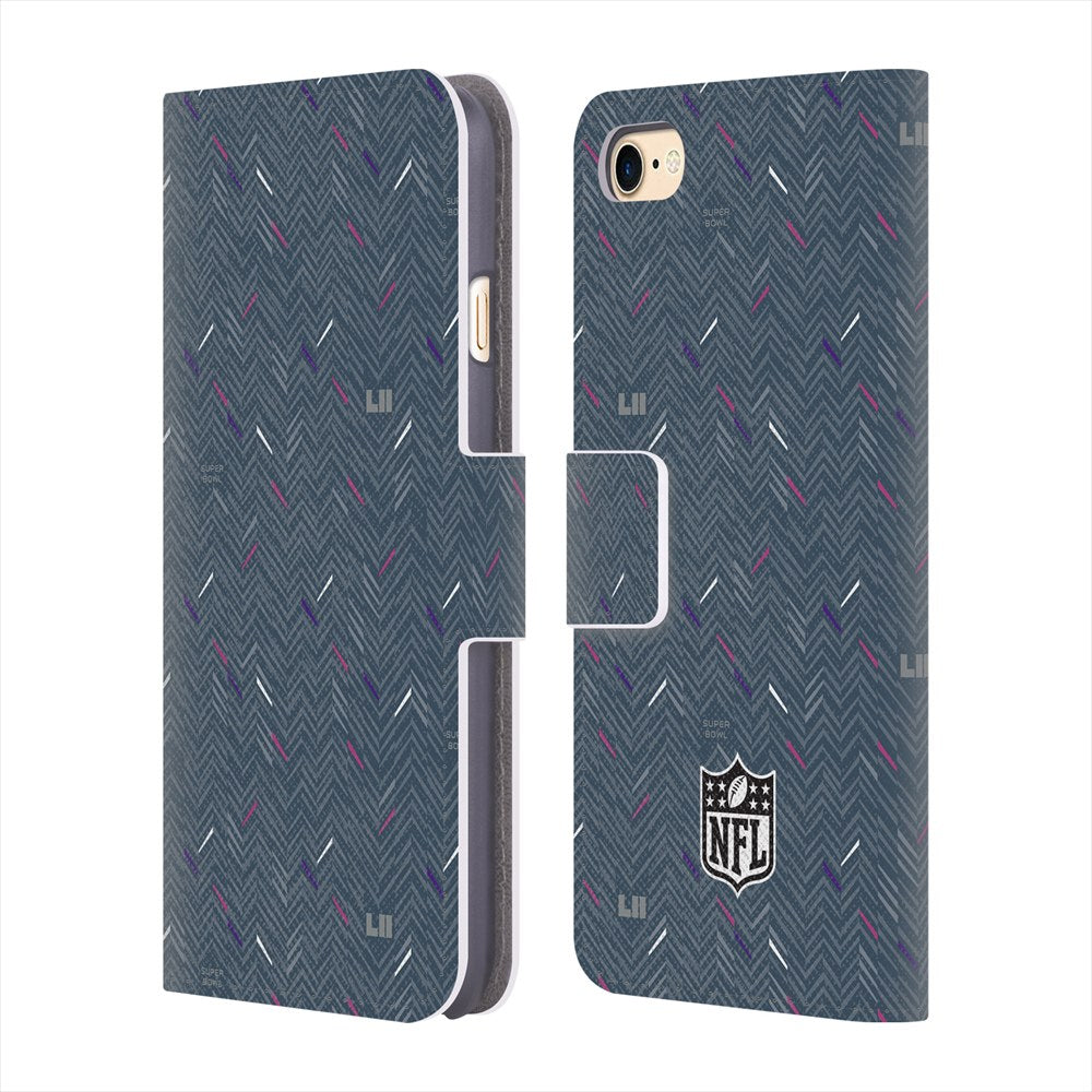 MINNESOTA VIKINGS（NFL） ミネソタバイキングス - Pattern 5 レザー手帳型 / Apple iPhoneケース 【公式 / オフィシャル】