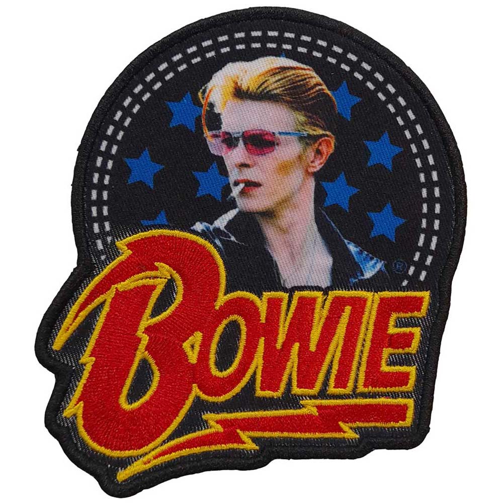 DAVID BOWIE デヴィッドボウイ - Smoking Woven Logo / ワッペン 【公式 / オフィシャル】