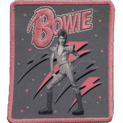 DAVID BOWIE - (追悼 10年 ) - Pink Flash Woven Logo