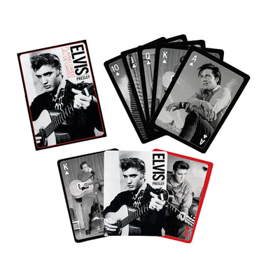 ELVIS PRESLEY エルヴィスプレスリー (生誕 90周年 ) - BW PLAYING CARDS / トランプ 【公式 / オフィシャル】