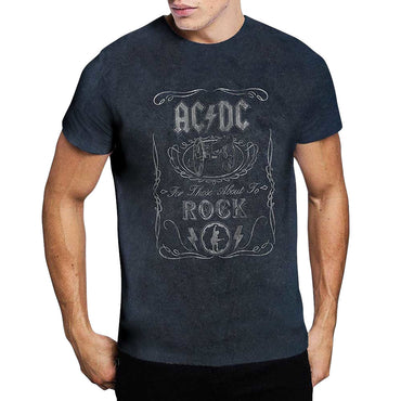 AC/DC エーシーディーシー (Back in Black 45周年 ) - Cannon Swig / タイダイ / Tシャツ / メンズ 【公式 / オフィシャル】