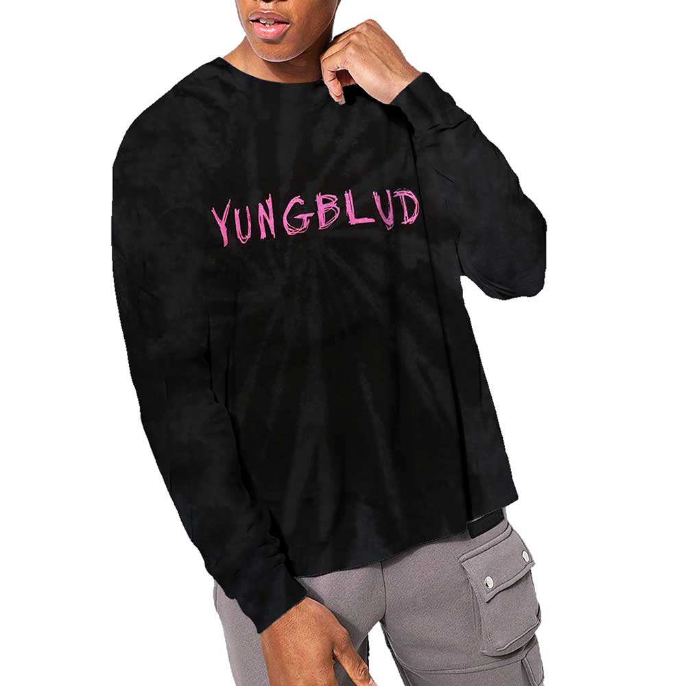 YUNGBLUD ヤングブラッド - Scratch Logo / タイダイ / 長袖 / Tシャツ / メンズ