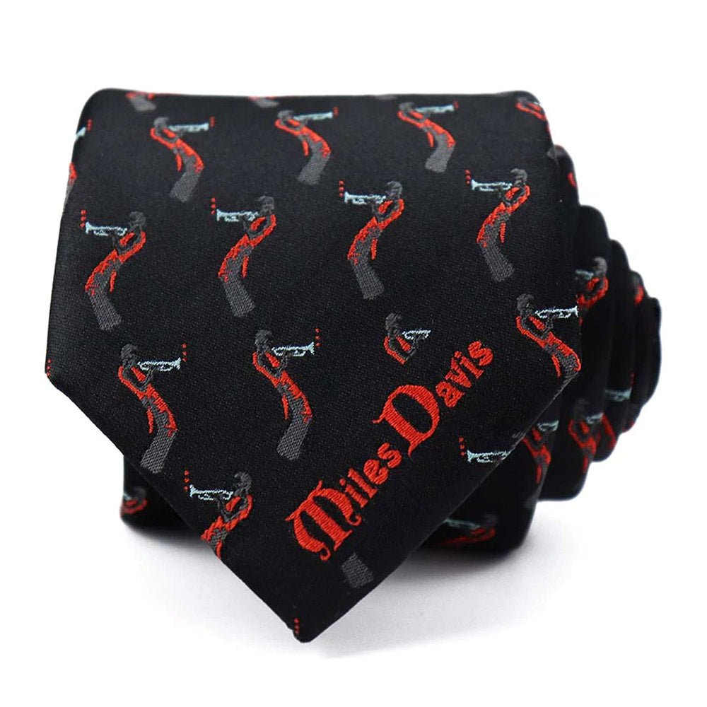 MILES DAVIS マイルスデイヴィス - Black Trumpet Tie / ネクタイ / メンズ - PGS