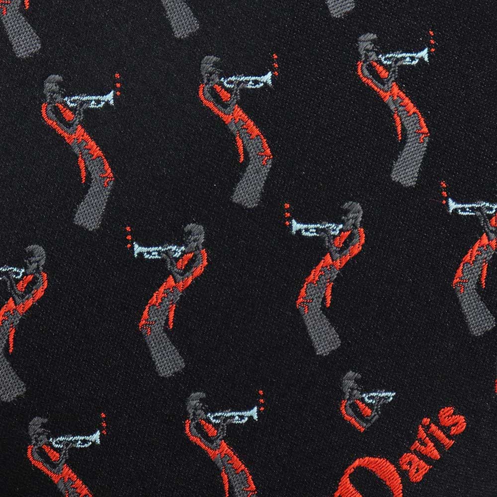 MILES DAVIS マイルスデイヴィス - Black Trumpet Tie / ネクタイ / メンズ 【公式 / オフィシャル】