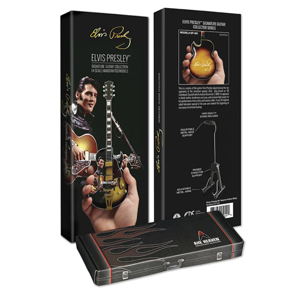
                  
                    ELVIS PRESLEY Elvis Presley (90th Anniversary) - 68' Special Hollow Body / Miniature Instrument
                  
                