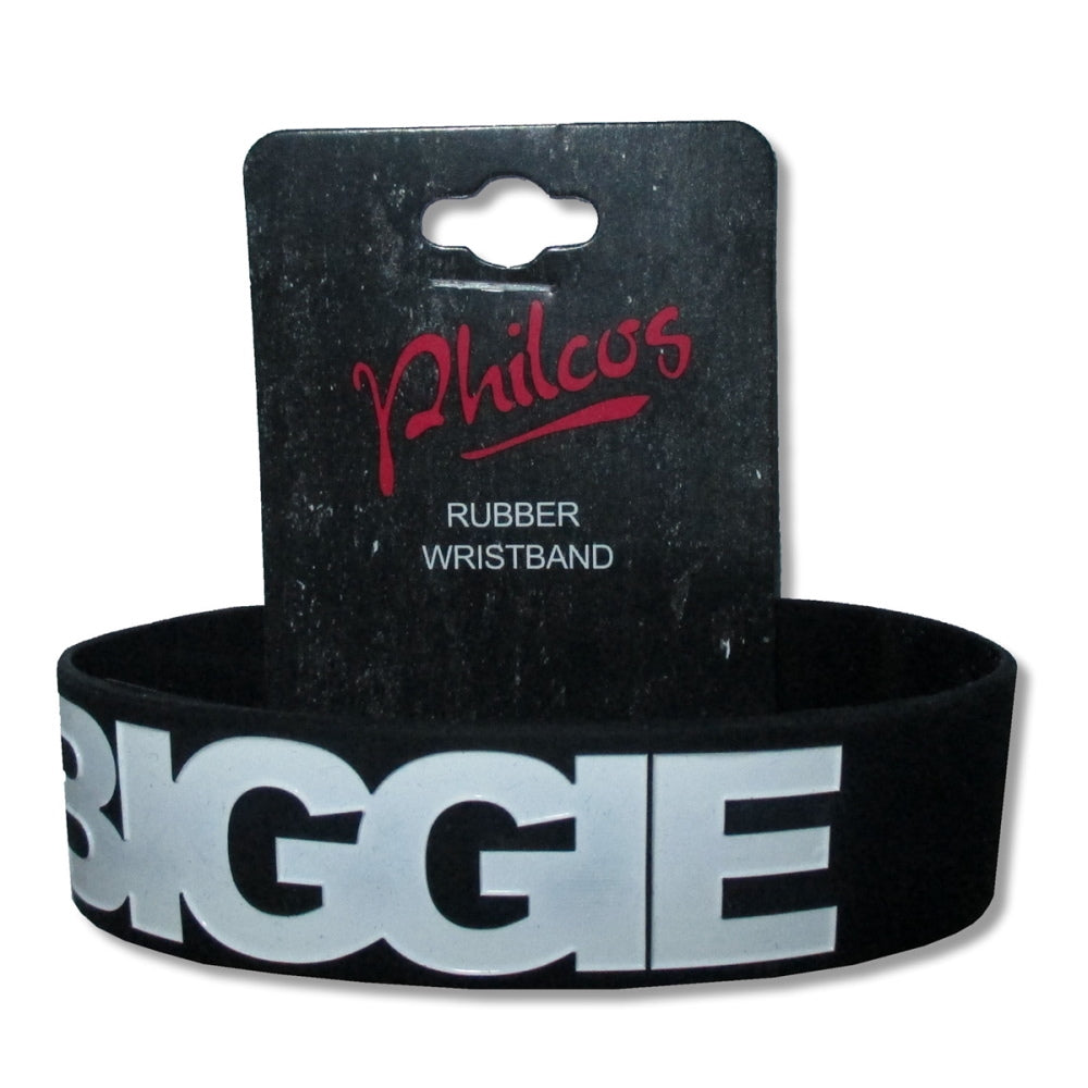 NOTORIOUS BIG - WHITE LOGO SILICONE WRISTBAND / ラバーブレスレット 【限定品】