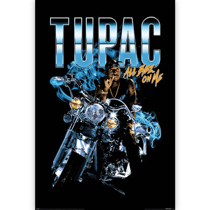 2PAC 2パック - Shakur / All Eyez Motorcycle / ポスター 【公式 / オフィシャル】