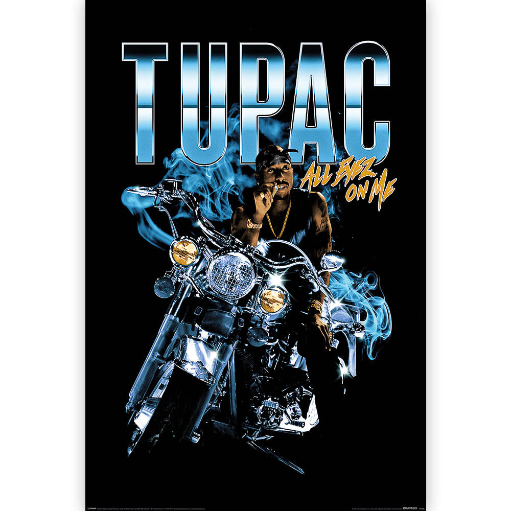 2PAC 2パック - Shakur / All Eyez Motorcycle / ポスター 【公式 / オフィシャル】