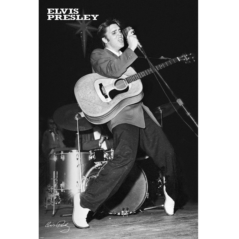 ELVIS PRESLEY エルヴィスプレスリー (生誕 90周年 ) - Blue Suede Shoes/ 世界限定2000枚 / ポスター 【公式 / オフィシャル】