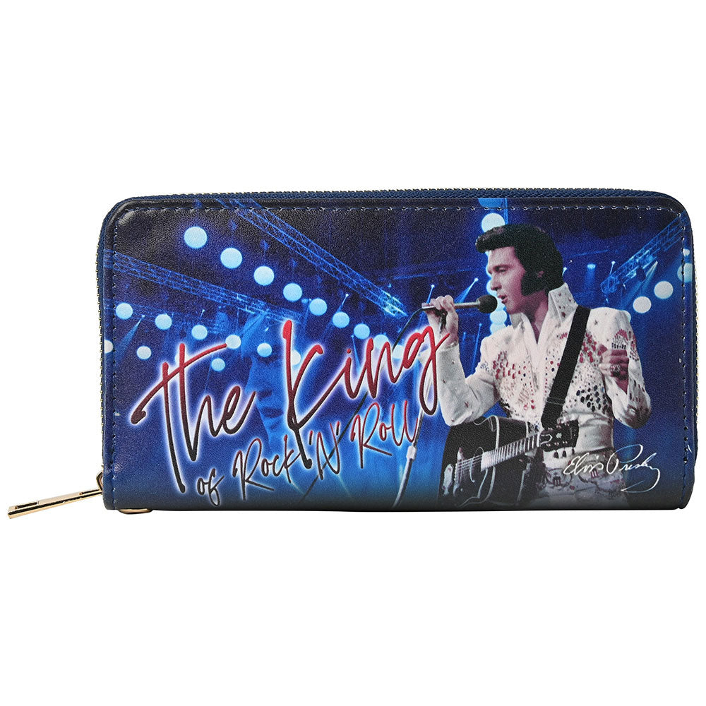 ELVIS PRESLEY (RCA 70th Anniversary) - The King 'Blue' with White Jumpsuit / Wallet