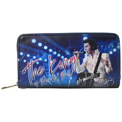 ELVIS PRESLEY (RCA 70th Anniversary) - The King 'Blue' with White Jumpsuit / Wallet