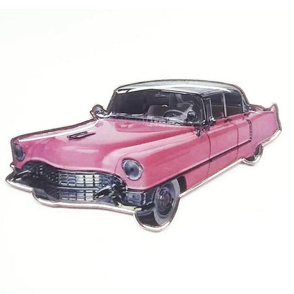ELVIS PRESLEY Elvis Presley (90th Anniversary) - Magnet Pink Car Diecut Metal / Magnet