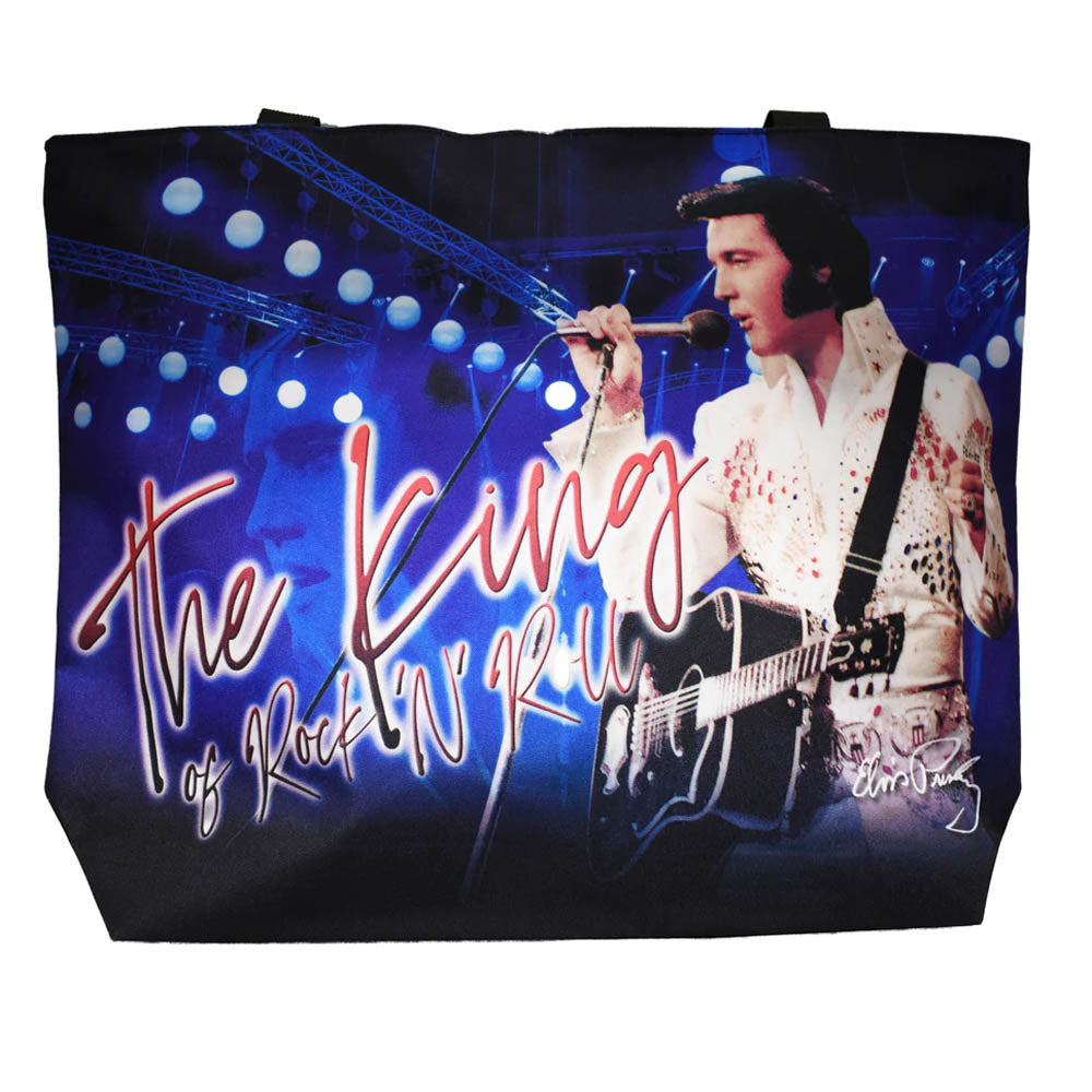 ELVIS PRESLEY Elvis Presley (90th Anniversary) - The King Blue w/White Jumpsuit / Tote Bag