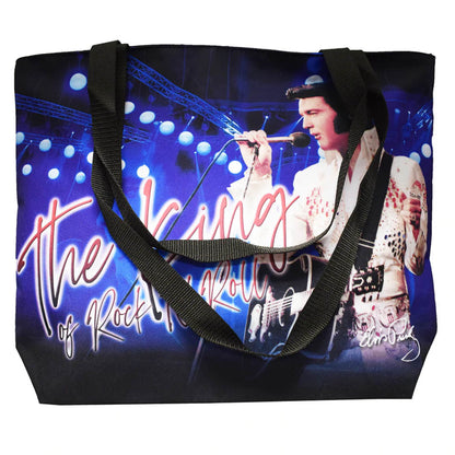 ELVIS PRESLEY Elvis Presley (90th Anniversary) - The King Blue w/White Jumpsuit / Tote Bag