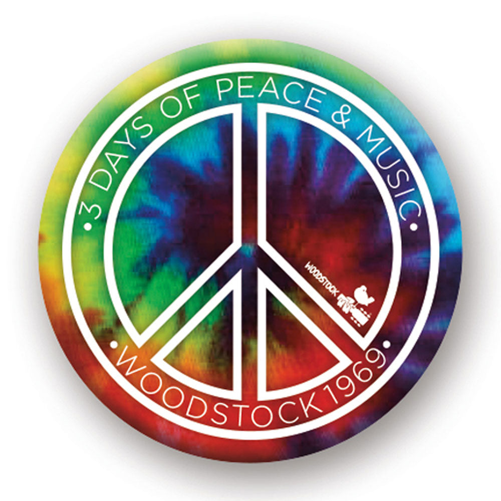 WOODSTOCK ウッドストック - TYE DYE PEACE / バッジ 【公式 / オフィシャル】