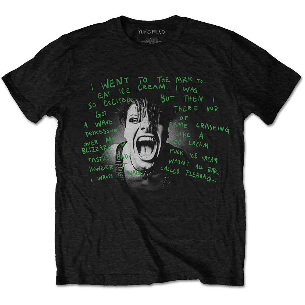 YUNGBLUD ヤングブラッド - Lyric Photo / Tシャツ / メンズ - PGS