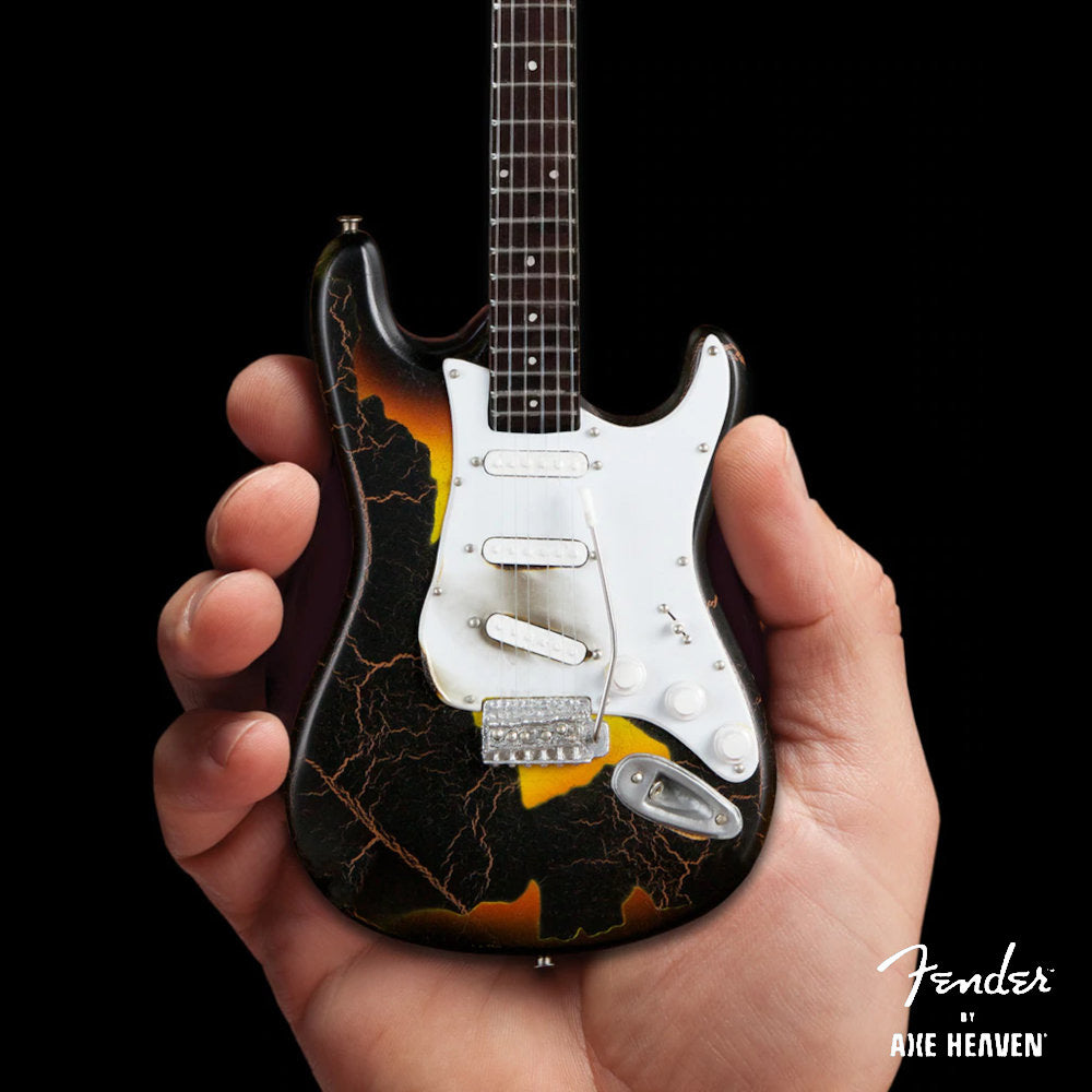 FENDER フェンダー (設立 80周年 ) - Burnt Fender Stratocaster Signature / ミニチュア楽器 【公式 / オフィシャル】