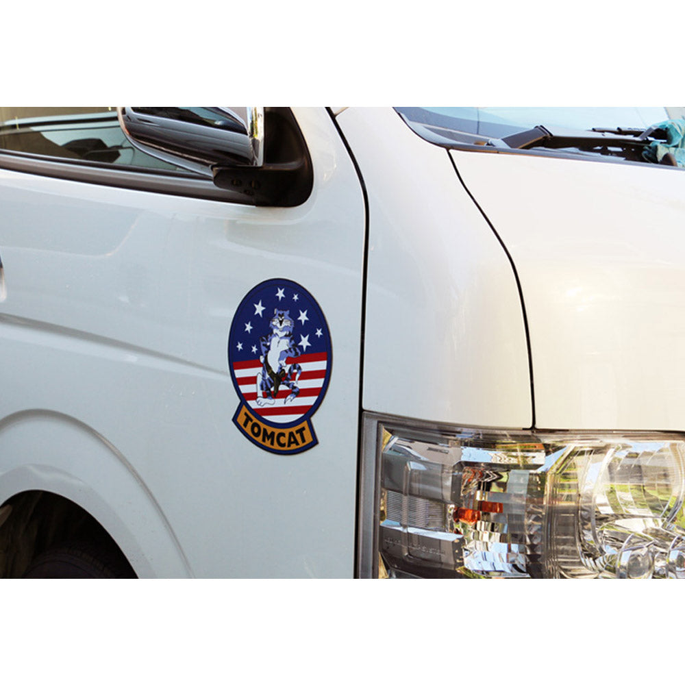 TOP GUN (In Memory of the Iceman) - Magnetic Sticker TOMCAT / Light and Water Resistant Ink / Magnet