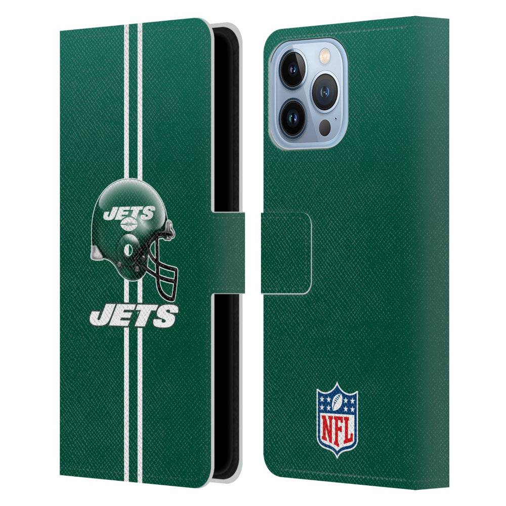NEW YORK JETS（NFL） ニューヨークジェッツ - Helmet レザー手帳型 / Apple iPhoneケース 【公式 / オフィシャル】
