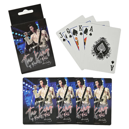 ELVIS PRESLEY (90th Anniversary) - The King 'Blue' w/ White Jumpsuit / Trump