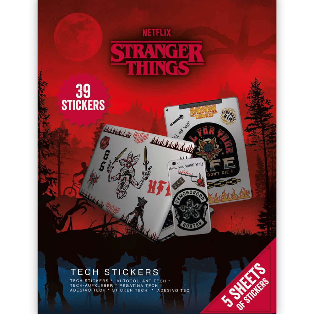 STRANGER THINGS ストレンジャー・シングス (シーズン5 2025年配信決定 ) - Upside Down Battle Tech Sticker (39種類) / スマホ・ステッカー 【公式 / オフィシャル】