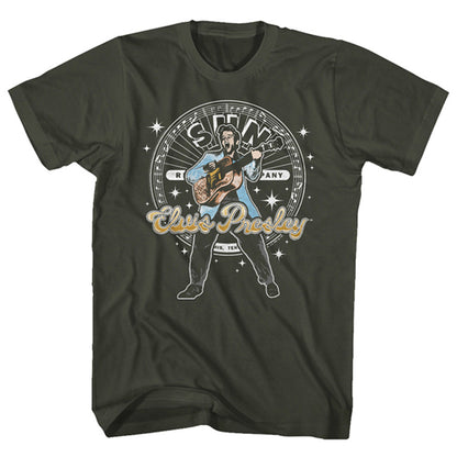 ELVIS PRESLEY エルヴィスプレスリー (生誕 90周年 ) - CIRCLE AND SPARKLES / Tシャツ / メンズ 【公式 / オフィシャル】