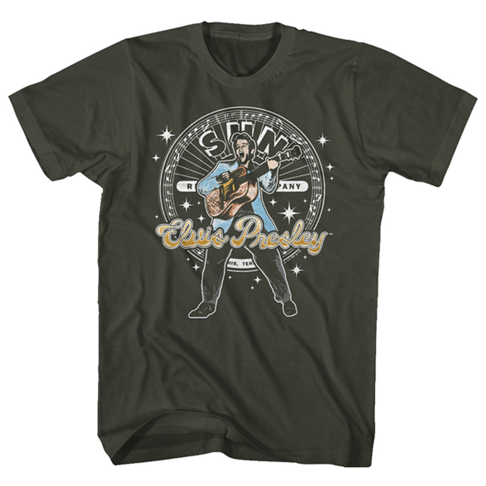 ELVIS PRESLEY エルヴィスプレスリー (生誕 90周年 ) - CIRCLE AND SPARKLES / Tシャツ / メンズ 【公式 / オフィシャル】